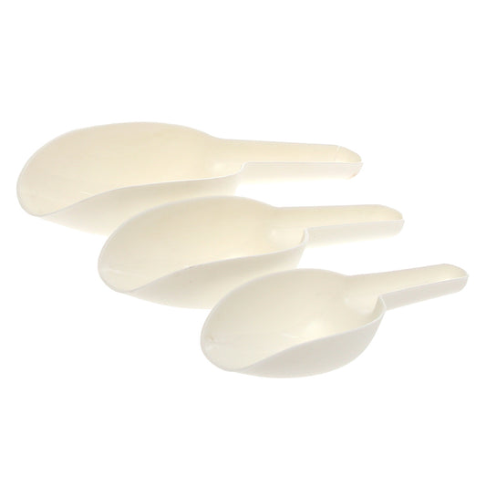 Trio Scoop Set – White / Grey / Brown