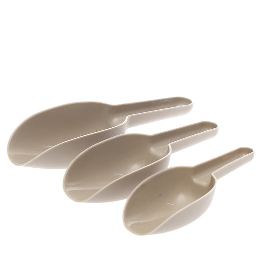 Trio Scoop Set – White / Grey / Brown