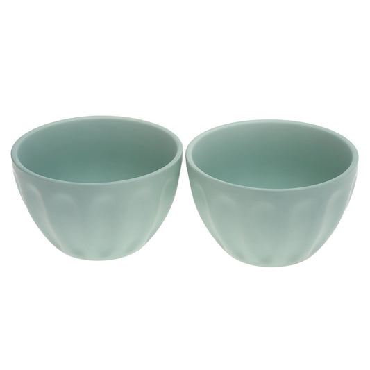 5" Ceramic Bowl Set – 2-Piece Matte Finish Snack & Dessert Bowls