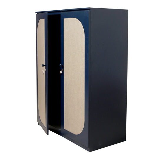 Lancaster black 2 wardrobe