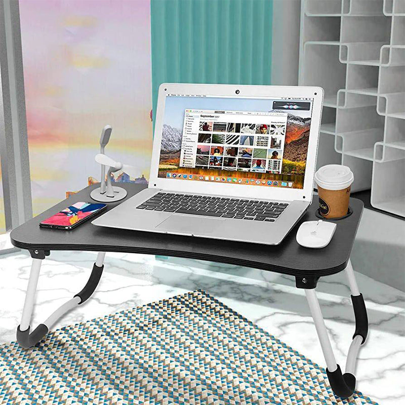 Apple Folding Portable Laptop Bed Table Desk With USB Charging Port