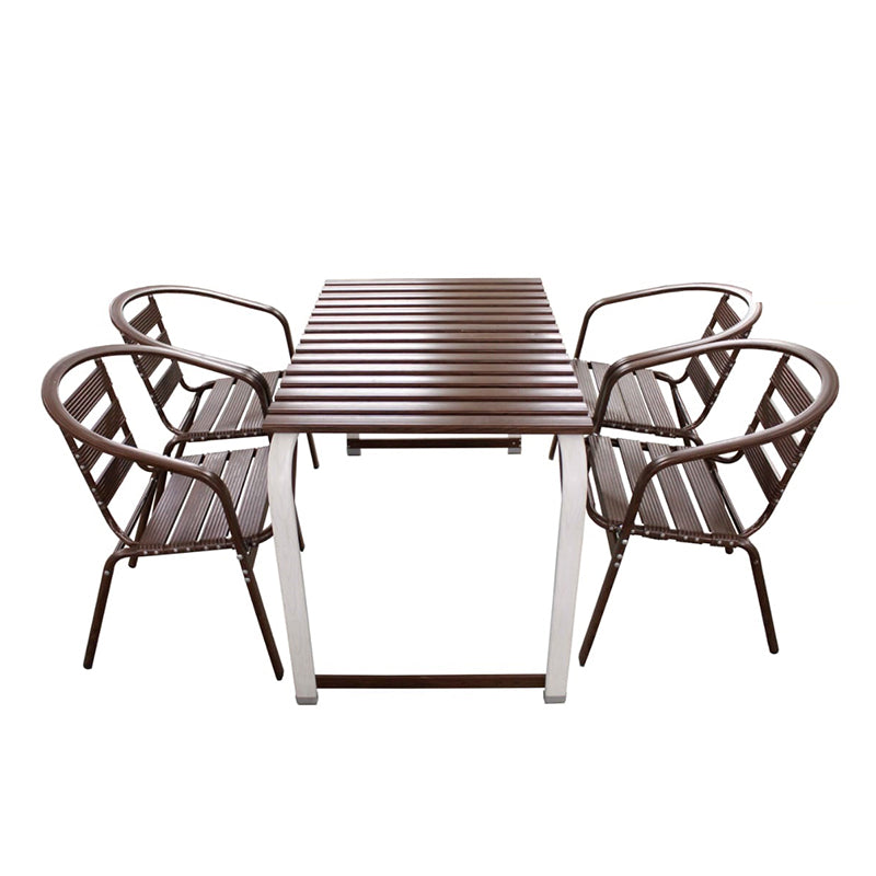 Aluminium Outdoor Table With 4 Chairs Set