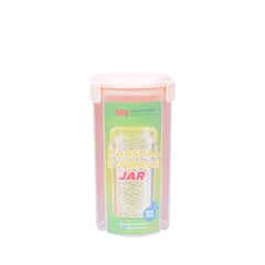 1pc Marshal Storage Jar 2200ml – Airtight BPA-Free Food Container for Kitchen Organization (Grey, White, Beige, Pink)