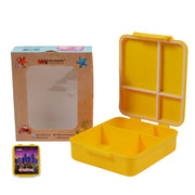 1pc Kids Munch Box – 4 Compartment Lunch Box with Cartoon Prints - Habitt