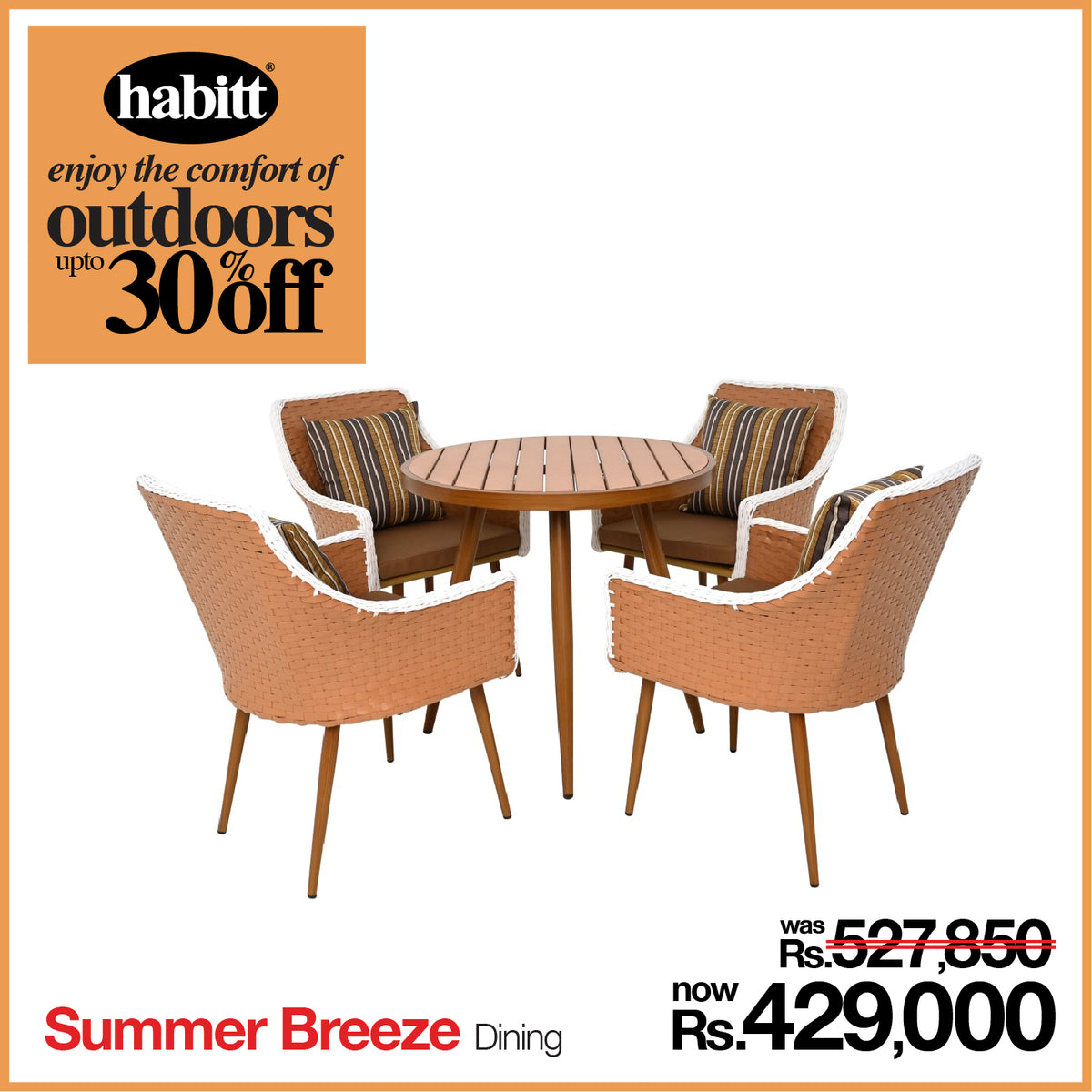 Summer Breeze 4 person Dinning Table