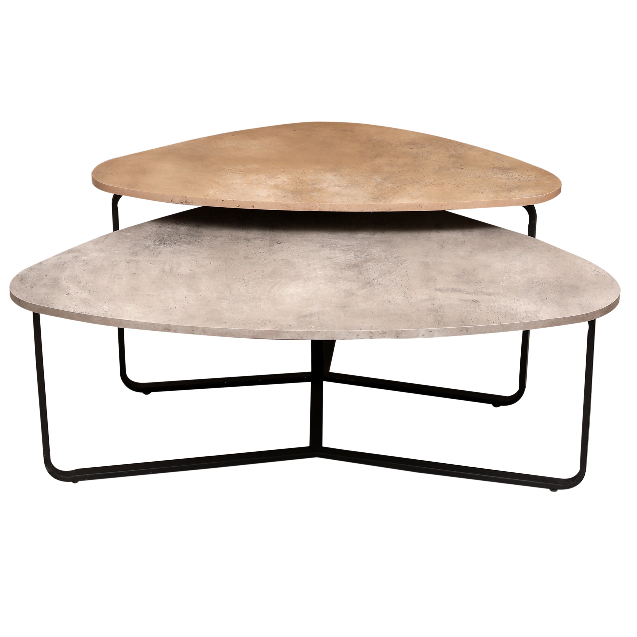 Pebble Stone table set of 3