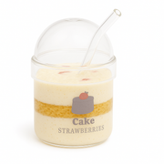Soda Glass – Transparent with Dome Lid & Straw - Habitt