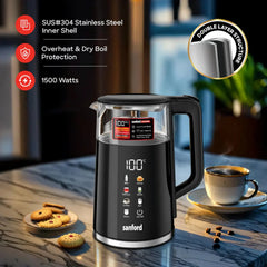 Sanford Digital Electric Kettle 1.7L – Model SF3361EK | Touch Screen Smart Kettle