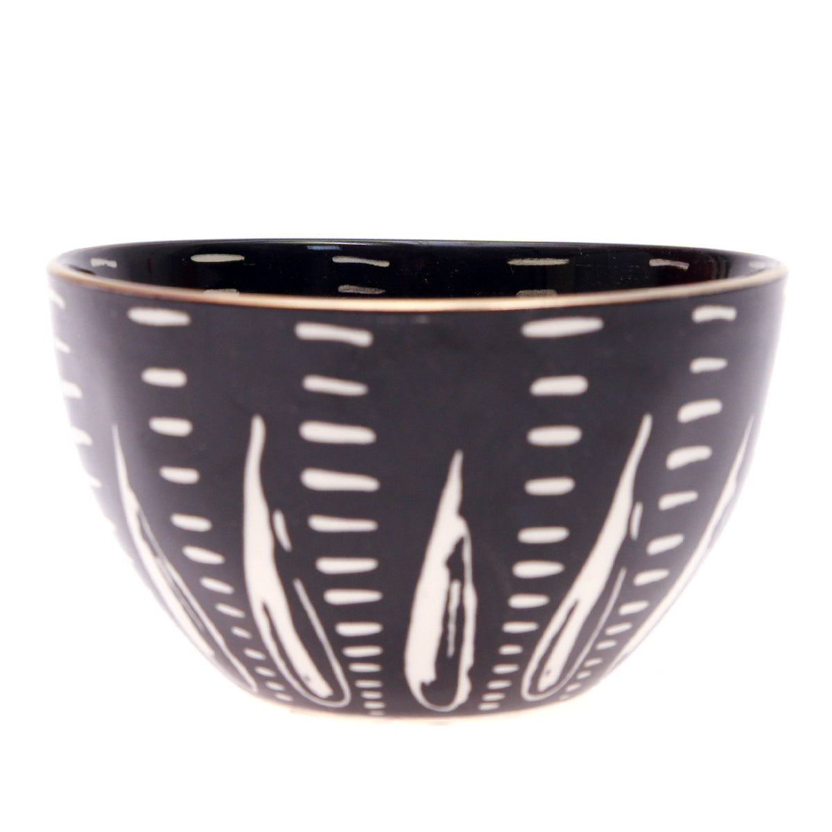 Bowl Black White 7876-30