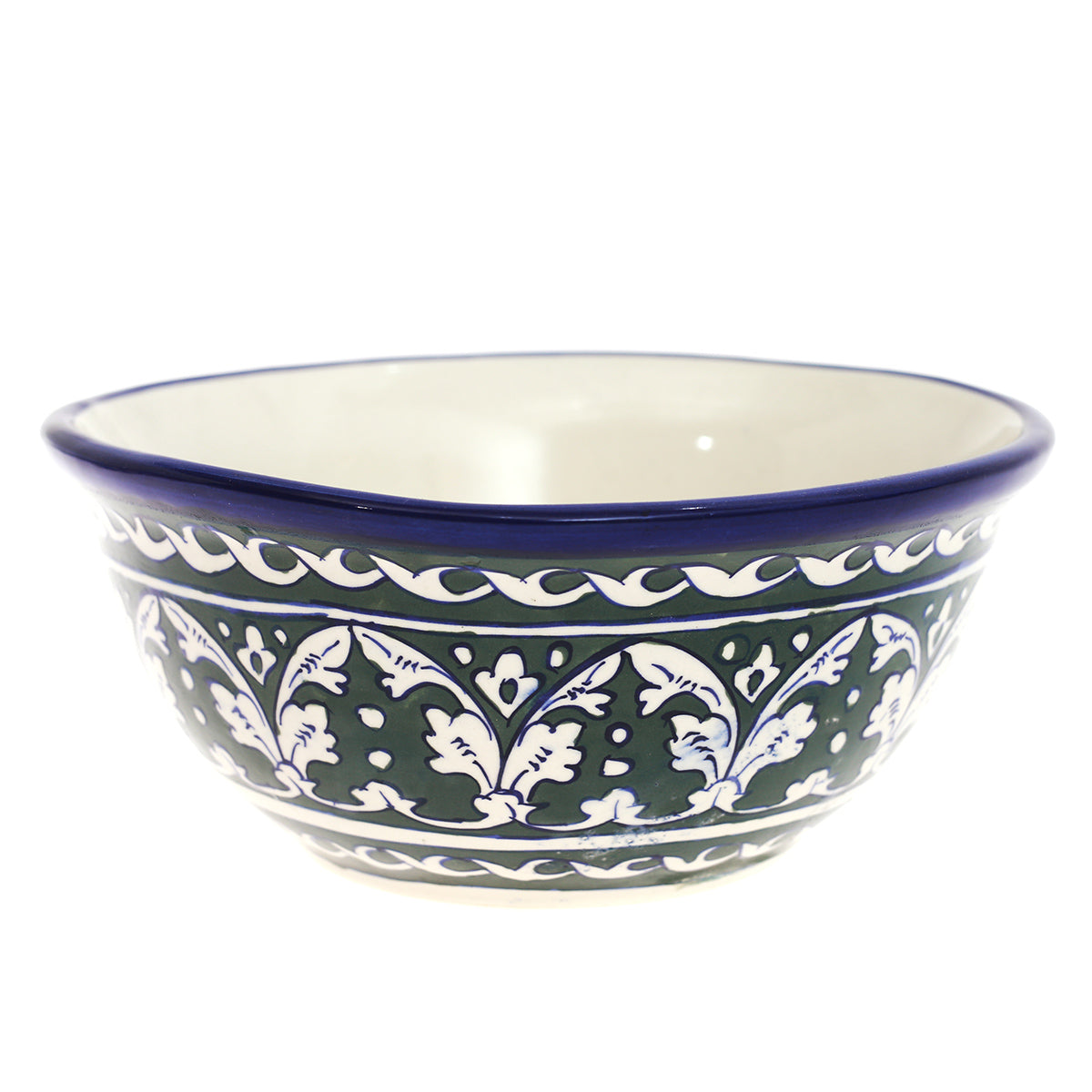 Blue Pottery Bowl.Ceramic.Multi Round