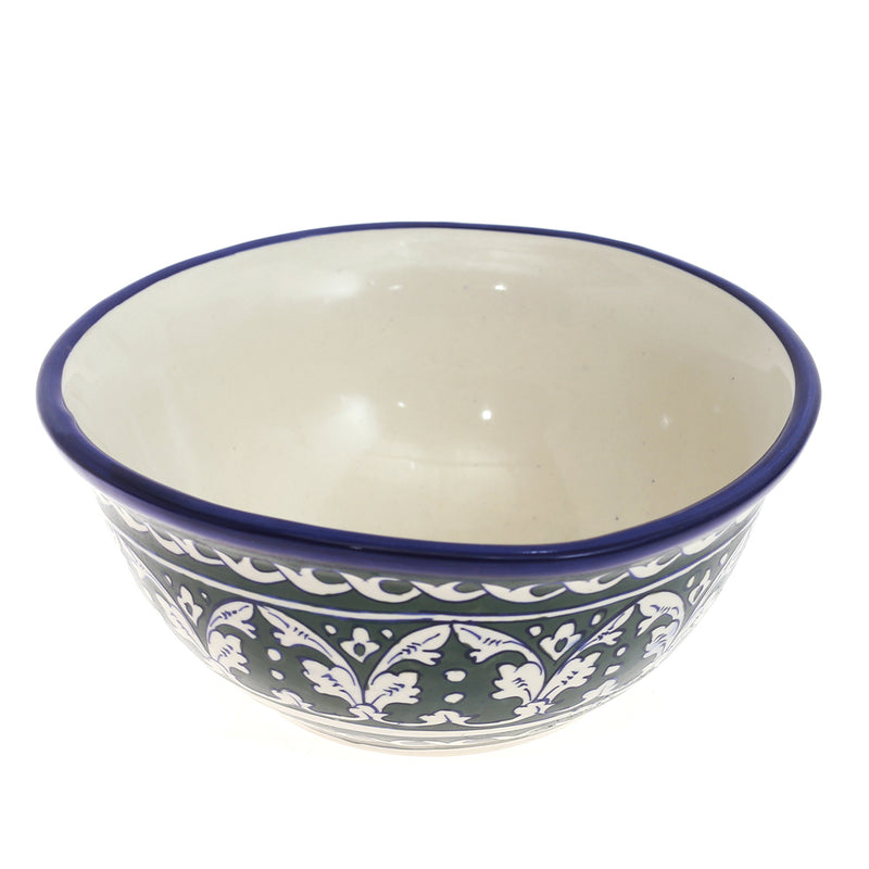 Blue Pottery Bowl.Ceramic.Multi Round - Habitt