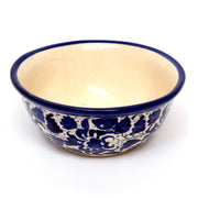 Blue Pottery Bowl Ceramic Multi Round - Habitt