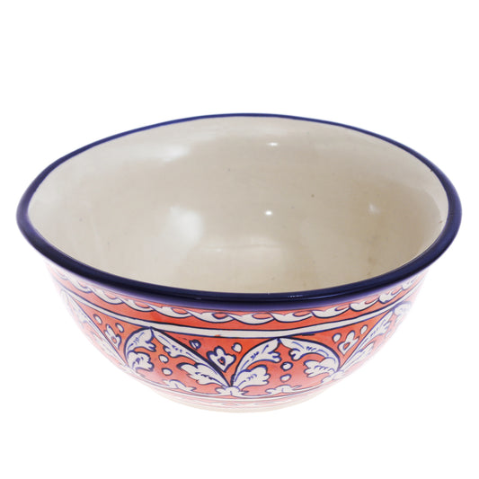 Blue Pottery Bowl.Ceramic.Multi Round - Habitt