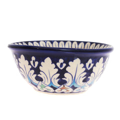 Blue Pottery Bowl.Ceramic.Multi Round