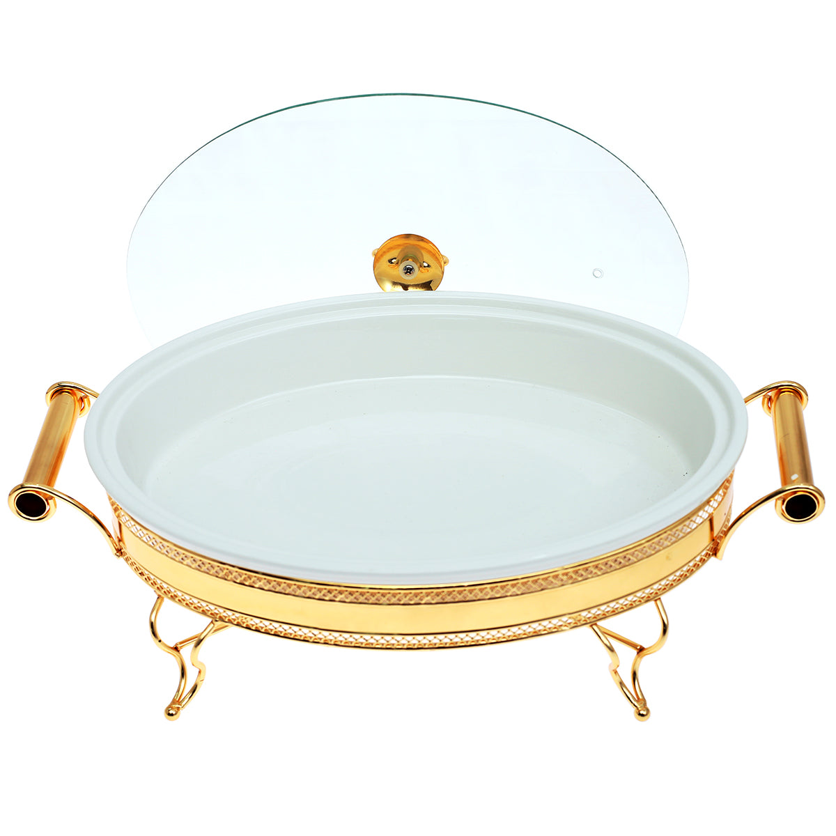 BR7004 16INCH OVAL DISH + STAND