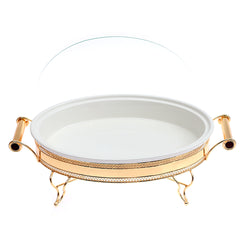 BR7004 16INCH OVAL DISH + STAND