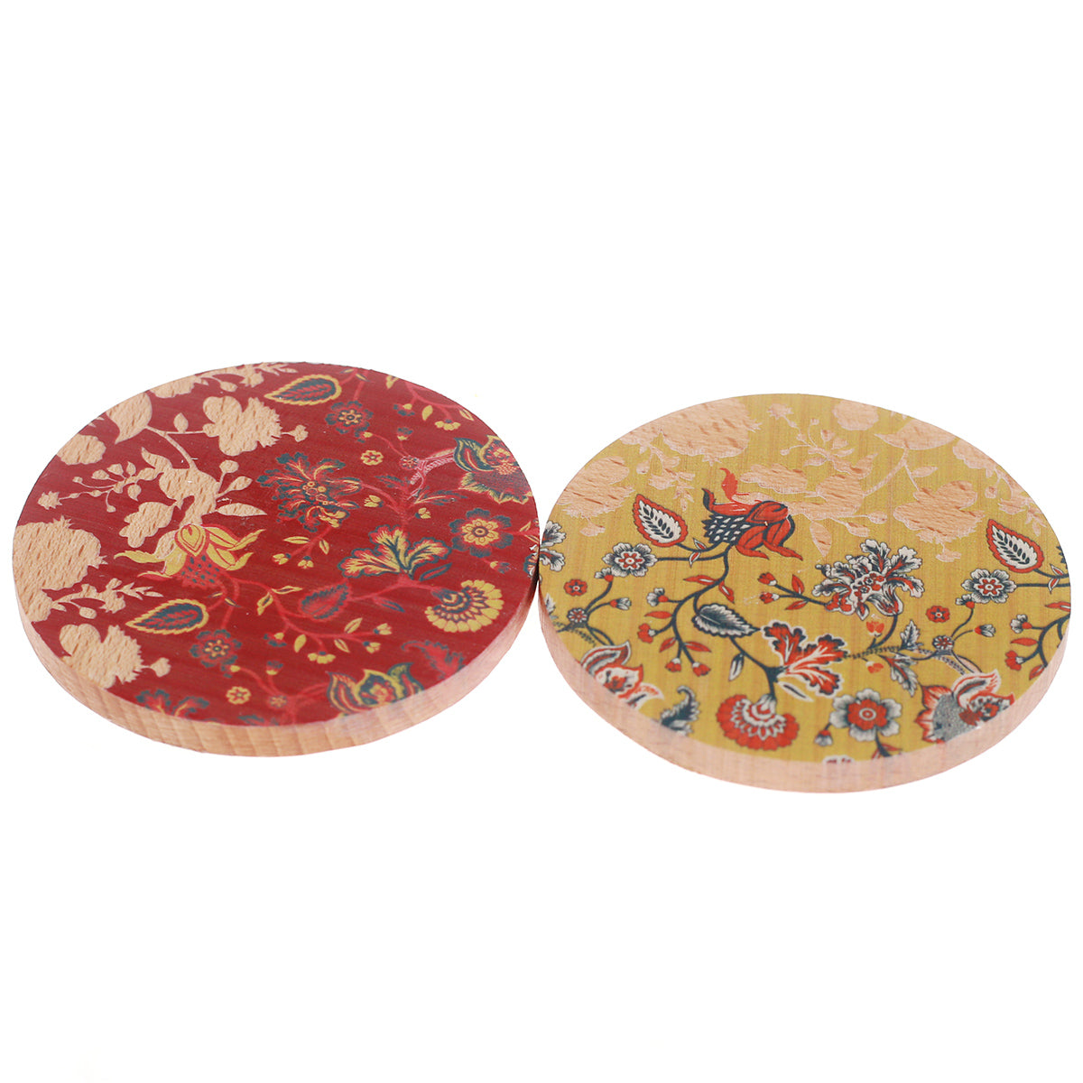 Floral Fiesta Red Coaster Set Of 2