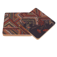 2Pcs Kashmiri Coaster Set Square