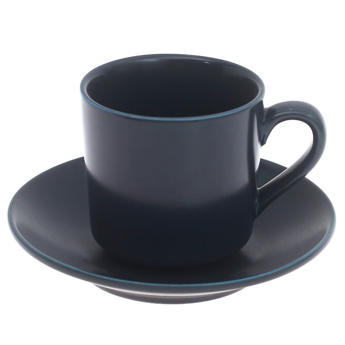 200ML CUP & SAUCER SET DARK BLUE DB-07