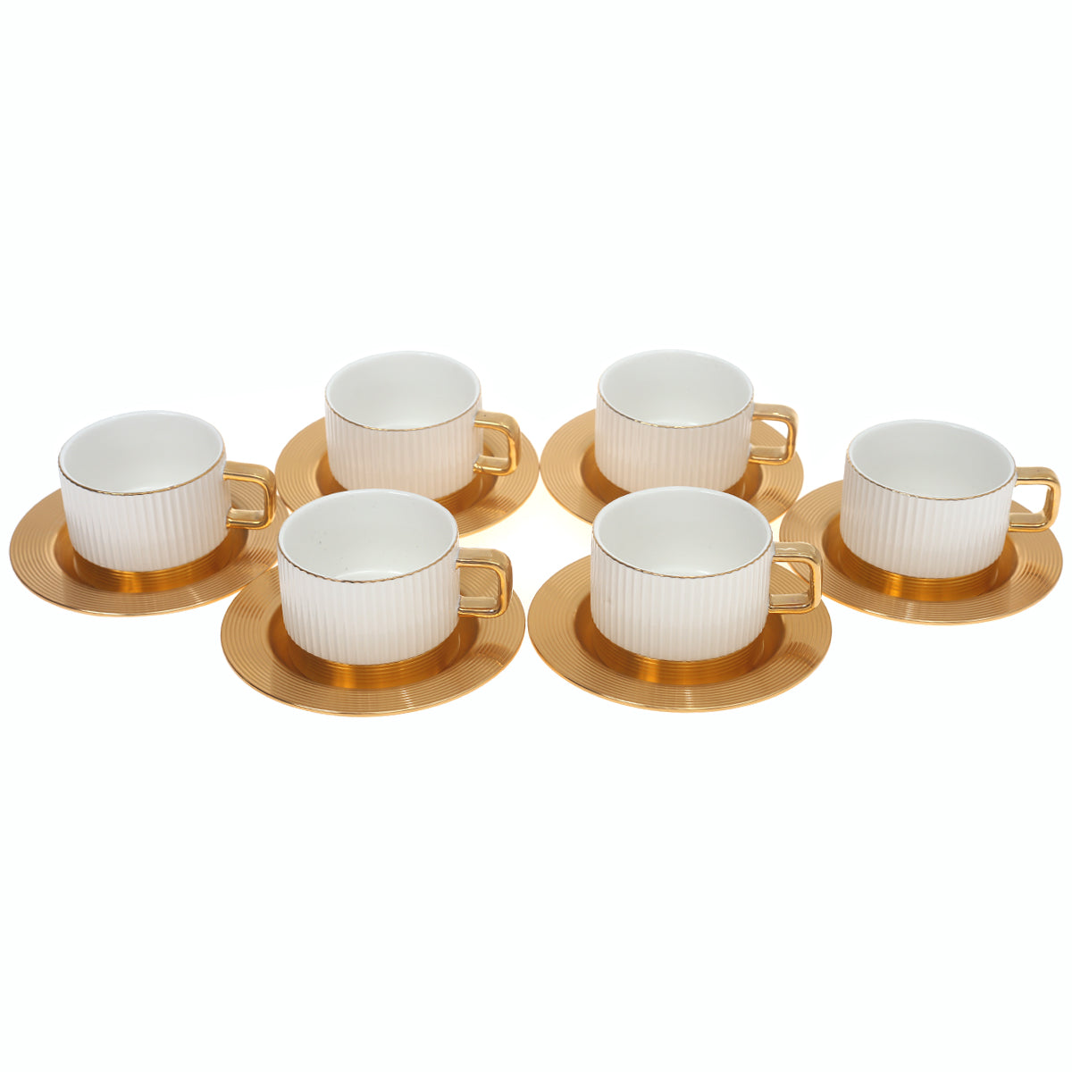 12PCS CUP SAUCER SET 5-7