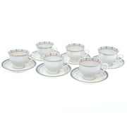 12Pcs Cup & Saucer Set Floral Elegance - Habitt