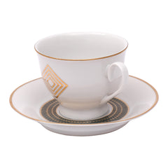 12Pcs Cup & Saucer (Arch Geo Dark )