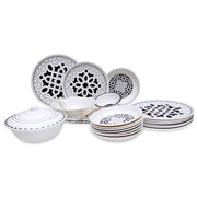 Dinner Set Geometric Black - Habitt