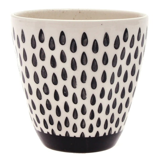 Ceramic Tumbler Black White 7876-37 - Habitt