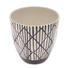 Ceramic Tumbler Black White 7876-37