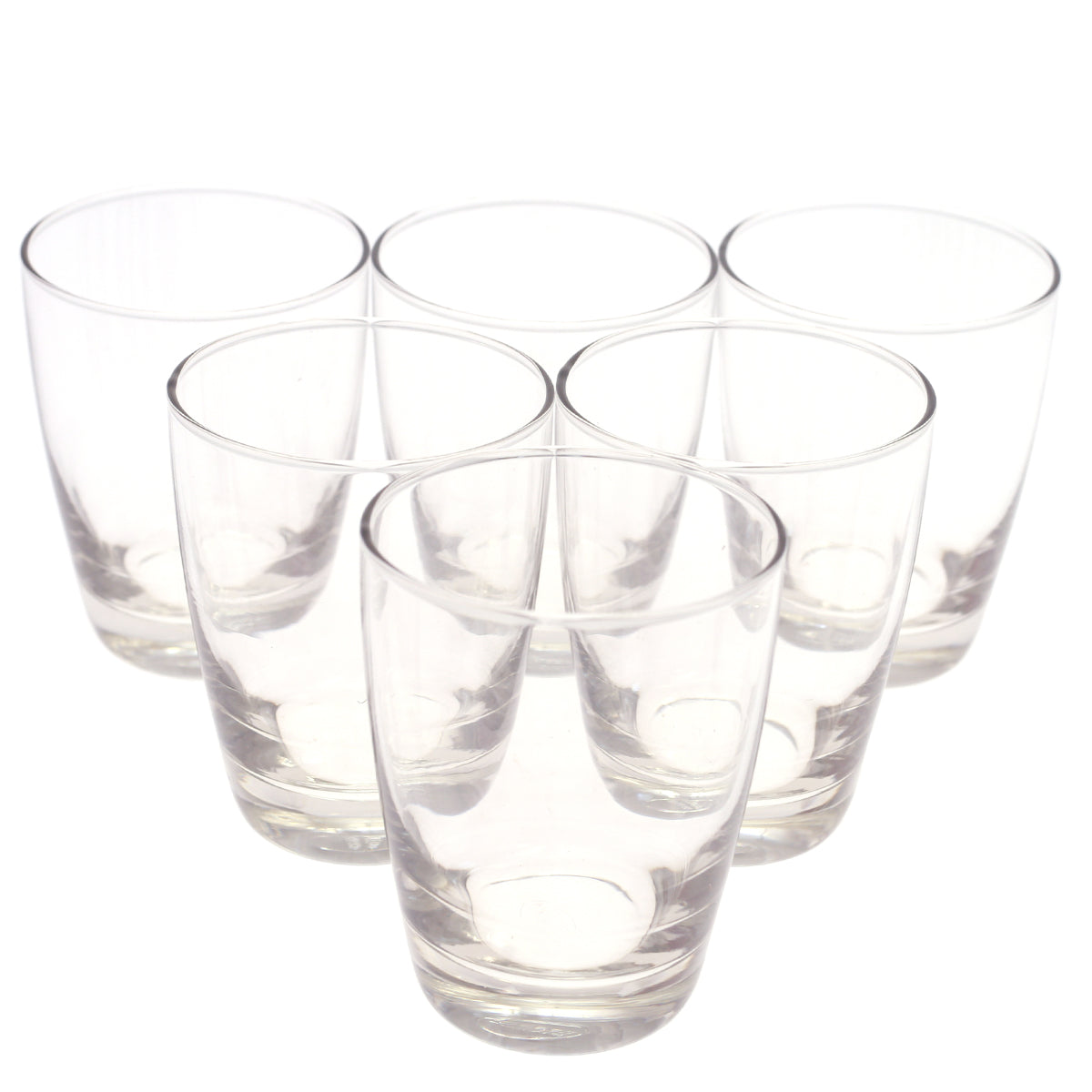 6Pc Tiara Double Rock 365ml Glass B12013