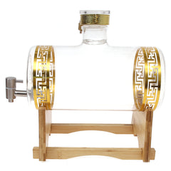 GLASS DISPENSER W/WOODEN STAND 5LTRS 102