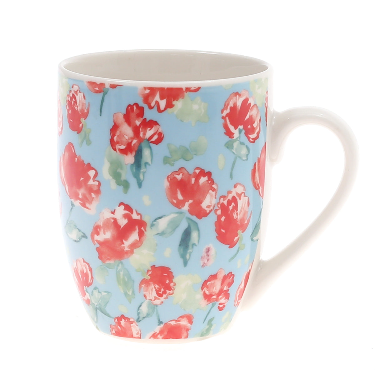 Mug Red Flower.105-004