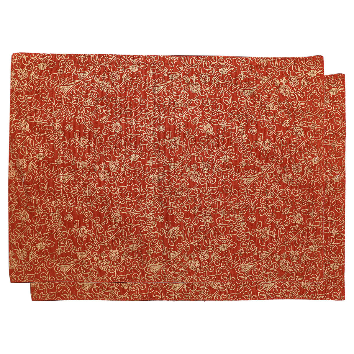 Kalamkari Mats 13x19 Brown - Habitt