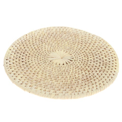 Hot Plate Round-Natural Color Cane