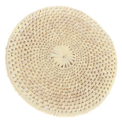 Hot Plate Round-Natural Color Cane