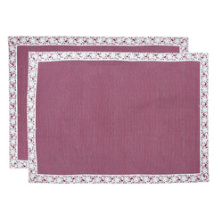 Festive Floral jaal Mats 13x19 Pink