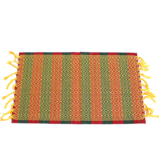 Yellow Buti Bamboo Mat 13X19 - Habitt