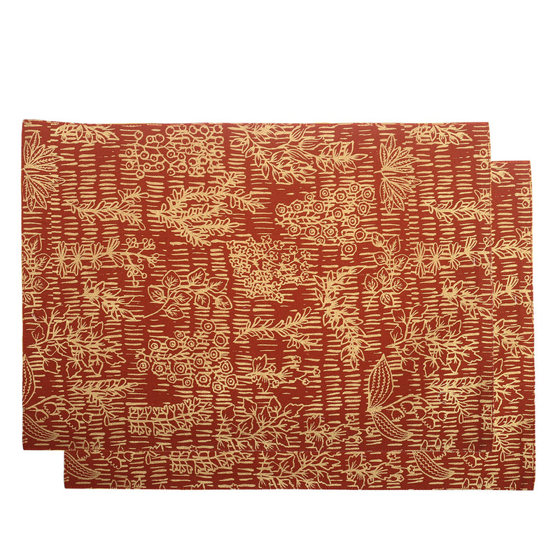 Gold Floral Mats 13x19 - Habitt