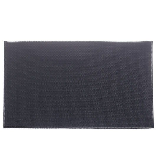 Mat Rectangle Knitted (Bot/Same) Black - Habitt