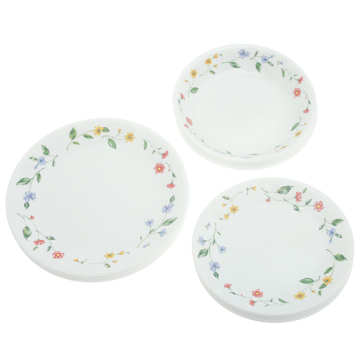 18Pcs Dinner Set Purun Flower 18S-PRF-PK