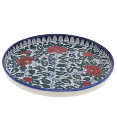 Pizza Plate Blue Floral