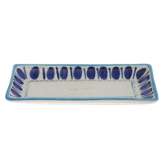 Rectangle Dish Medium Blue Pottery