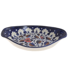 Platter Ceramic Blue White 26724