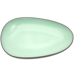 Oval Platter 2 Tone Light Green 7876-6