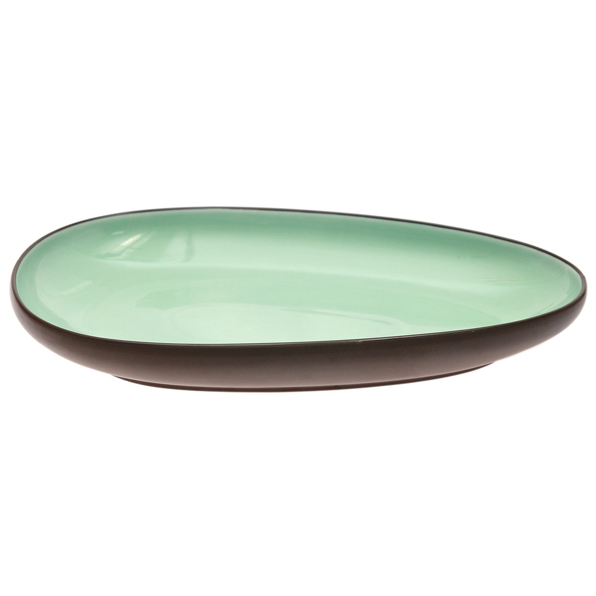 Oval Platter 2 Tone Light Green 7876-6