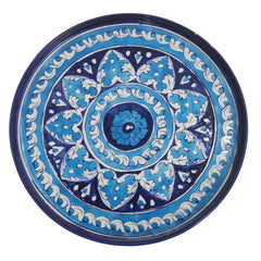 Platter Ceramic Blue White 2F2F4