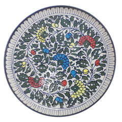 Platter Ceramic Blue White 2F2F4