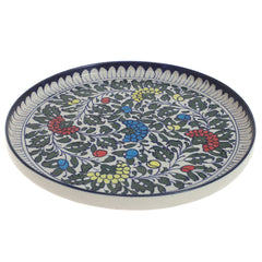 Platter Ceramic Blue White 2F2F4