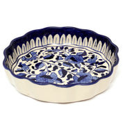 Platter Ceramic Blue White 773EE - Habitt