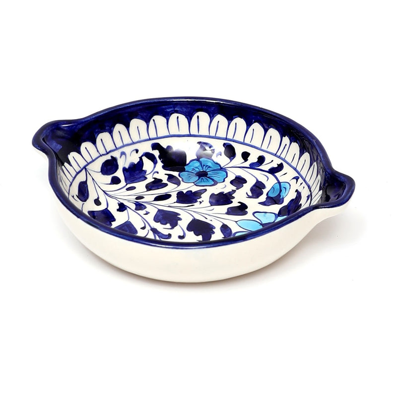 Platter Ceramic Blue White 83FE7 - Habitt